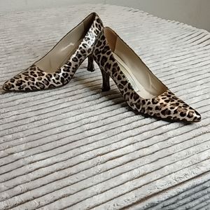 Warren Edwards Hand Made in Italy Animal Print Heels